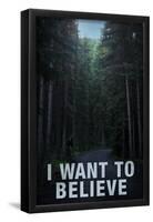 Bigfoot I Want To Believe-null-Framed Poster