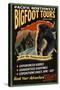 Bigfoot Tours - Vintage Sign-Lantern Press-Stretched Canvas