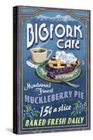 Bigfork, Montana - Huckleberry Pie Sign-Lantern Press-Stretched Canvas