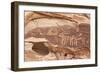 Bighorn Sheep and Symbol Petroglyphs, Gold Butte, Nevada, United States of America, North America-James Hager-Framed Photographic Print