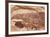 Bighorn Sheep and Symbol Petroglyphs, Gold Butte, Nevada, United States of America, North America-James Hager-Framed Photographic Print