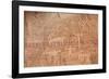 Bighorn Sheep, Human, and Geometric Petroglyphs, Gold Butte, Nevada, Usa-James Hager-Framed Photographic Print