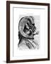 Bighorn Sheep in Suit-Fab Funky-Framed Art Print