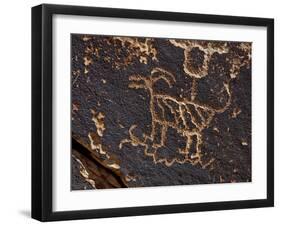 Bighorn Sheep Petroglyph, Petrified Forest National Park, Arizona, USA-James Hager-Framed Photographic Print