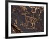 Bighorn Sheep Petroglyph, Petrified Forest National Park, Arizona, USA-James Hager-Framed Photographic Print