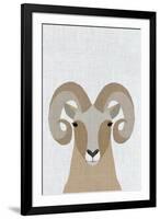 Bighorn Sheep-Annie Bailey Art-Framed Art Print