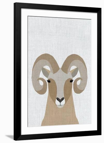 Bighorn Sheep-Annie Bailey Art-Framed Art Print