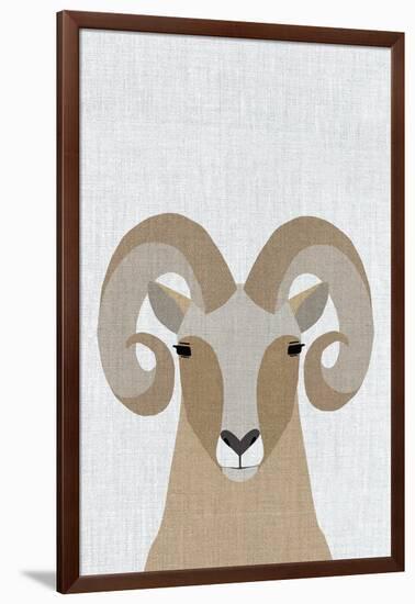 Bighorn Sheep-Annie Bailey Art-Framed Premium Giclee Print