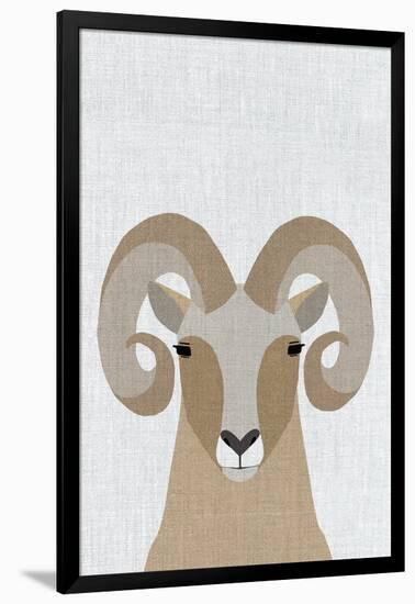 Bighorn Sheep-Annie Bailey Art-Framed Premium Giclee Print