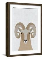 Bighorn Sheep-Annie Bailey Art-Framed Art Print