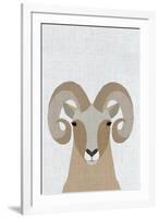 Bighorn Sheep-Annie Bailey Art-Framed Art Print