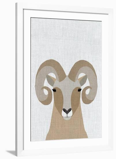 Bighorn Sheep-Annie Bailey Art-Framed Art Print