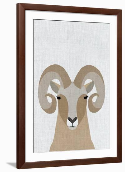 Bighorn Sheep-Annie Bailey Art-Framed Art Print