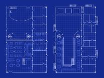 Simple Nightclub Blueprint-bigldesign-Stretched Canvas