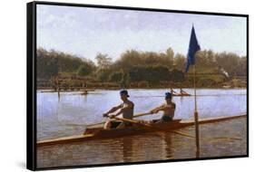 Biglen Brothers Turning the Stake-Thomas Cowperthwait Eakins-Framed Stretched Canvas