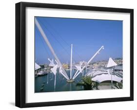 Bigo by Renzo Piano, Porto Antico, Port Area, Genoa (Genova), Liguria, Italy-Bruno Morandi-Framed Photographic Print