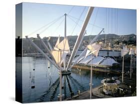 Bigo (Crane) by Renzo Piano, Old Port (Porto Antico), Genoa (Genova), Liguria, Italy-Oliviero Olivieri-Stretched Canvas