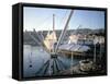 Bigo (Crane) by Renzo Piano, Old Port (Porto Antico), Genoa (Genova), Liguria, Italy-Oliviero Olivieri-Framed Stretched Canvas