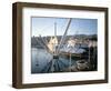 Bigo (Crane) by Renzo Piano, Old Port (Porto Antico), Genoa (Genova), Liguria, Italy-Oliviero Olivieri-Framed Photographic Print