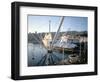 Bigo (Crane) by Renzo Piano, Old Port (Porto Antico), Genoa (Genova), Liguria, Italy-Oliviero Olivieri-Framed Photographic Print