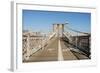 Bike and Pedestrian Lanes on the Brooklyn Bridge-p.lange-Framed Photographic Print