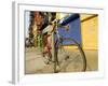 Bike Chained Up, Philadelphia, Pennsylvania, USA-Ellen Clark-Framed Photographic Print