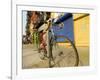 Bike Chained Up, Philadelphia, Pennsylvania, USA-Ellen Clark-Framed Photographic Print