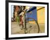 Bike Chained Up, Philadelphia, Pennsylvania, USA-Ellen Clark-Framed Photographic Print