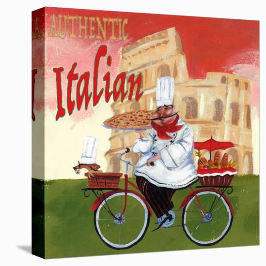 Bike Chef Colosseum Olive-Gregg DeGroat-Stretched Canvas