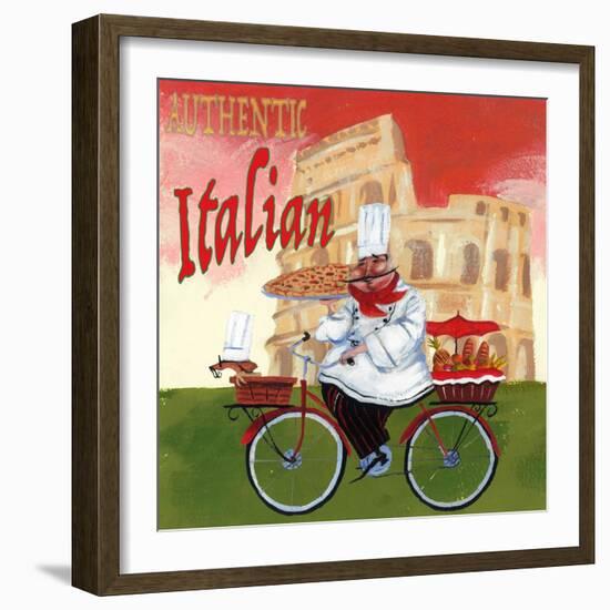 Bike Chef Colosseum Olive-Gregg DeGroat-Framed Giclee Print