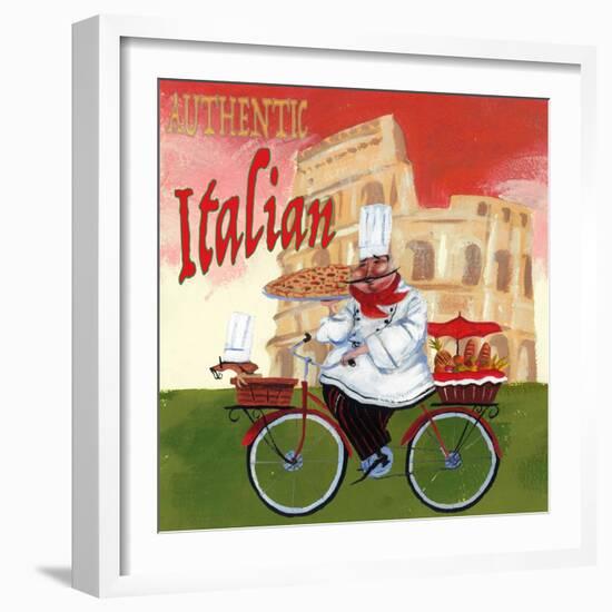 Bike Chef Colosseum Olive-Gregg DeGroat-Framed Giclee Print