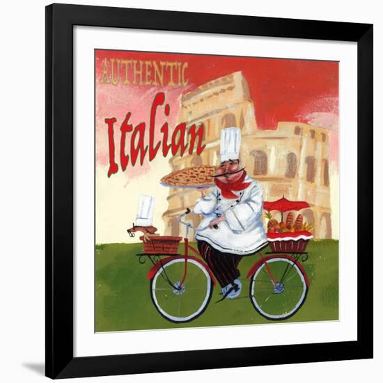 Bike Chef Colosseum Olive-Gregg DeGroat-Framed Giclee Print