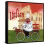 Bike Chef Colosseum Olive-Gregg DeGroat-Framed Stretched Canvas