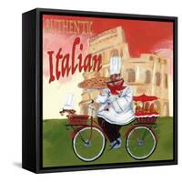 Bike Chef Colosseum Olive-Gregg DeGroat-Framed Stretched Canvas