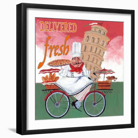 Bike Chef Pisa Green-Gregg DeGroat-Framed Giclee Print