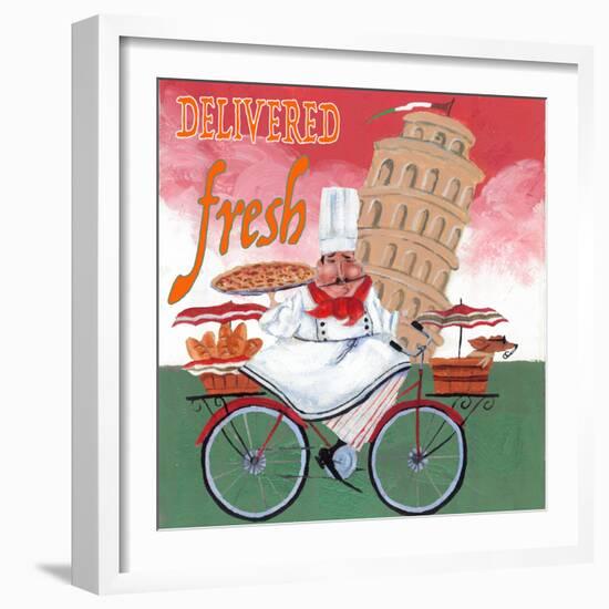 Bike Chef Pisa Green-Gregg DeGroat-Framed Giclee Print