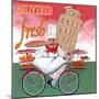 Bike Chef Pisa Green-Gregg DeGroat-Mounted Giclee Print