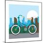 Bike City and Healthy Lifestyle Design-Jemastock-Mounted Premium Giclee Print