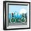 Bike City and Healthy Lifestyle Design-Jemastock-Framed Art Print