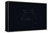 Bike Constellation-Florent Bodart-Framed Stretched Canvas