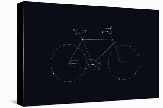 Bike Constellation-Florent Bodart-Stretched Canvas