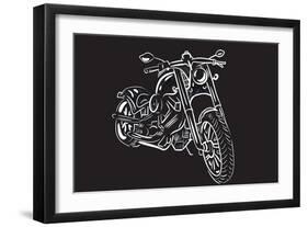 Bike Harley-Trankvilizator-Framed Art Print