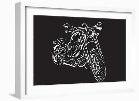 Bike Harley-Trankvilizator-Framed Art Print