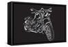 Bike Harley-Trankvilizator-Framed Stretched Canvas