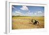 Bike in a Field in the Dutch Countryside North of Amsterdam, Netherlands-Carlo Acenas-Framed Photographic Print