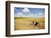 Bike in a Field in the Dutch Countryside North of Amsterdam, Netherlands-Carlo Acenas-Framed Photographic Print