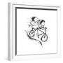 Bike Kids-Carla Martell-Framed Giclee Print