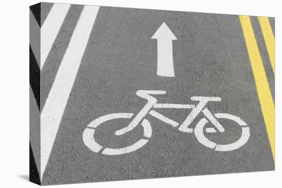 Bike Lane, Road For Bicycles-ChamilleWhite-Stretched Canvas