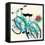 Bike Lovers-Jenny Frean-Framed Stretched Canvas