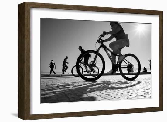 Bike on Lisbon-Moises Levy-Framed Giclee Print